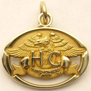 e8738 Harley owners group 10kt gold pendant