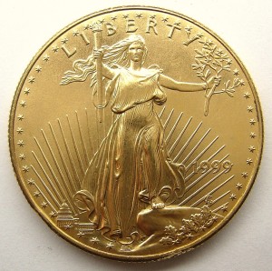 e9233 US 1oz gold coin $50.00